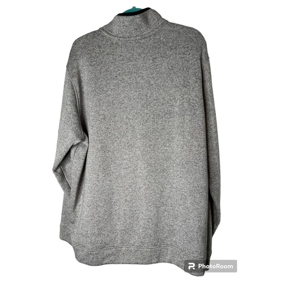 Eddie Bauer Men's Radiator Fleece Snap Mock Pullover Size XXL in Gray - Picture 3 of 6